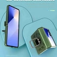 thumbnail image 5 of Dteck for Samsung Galaxy Z Flip 7 Armor Case with Magnetic Ring Kickstand and Built-in Hinge Protection, Heavy Duty Shockproof Protective Cover for Samsung Z Flip 7, Green, 5 of 6