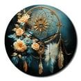 thumbnail image 2 of Designart "Dorée Rêves Or Rêve Attrape I" Paysages Horloge Murale Surdimensionnée, 2 of 6