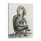 thumbnail image 1 of Cuadro decorativo - PLATICANDO, Marce Islas 60x80 Canvas Lab Blanco y negro, Ilustraciones,, 1 of 2