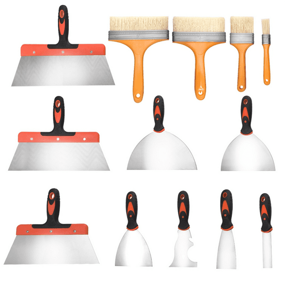 Stainless Steel Paint Scraper Tools, Drywall Knife Set for Removing Wallpaper, Repairing Drywall, Applying Putty