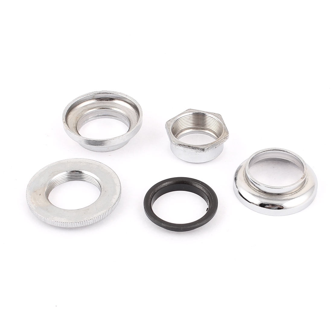 Silver Tone Bicycle Bike 1" Inner Diameter Head Set Parts