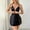 001 Black, variant on Lpmadey Women's Satin & Sheer Lace Spaghetti Strap Chemise – Sexy Lingerie Nightgown for Bedroom & Loungewear (Black)