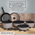 thumbnail image 2 of Country Kitchen 16 Piece Pots and Pans Set - Safe Nonstick Kitchen Cookware with Soft Touch Removable Handle, RV Cookware Set, Oven Safe (Grey), 2 of 8