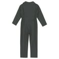 thumbnail image 4 of MSemis Kids Boys Zipper Coverall Jumpsuit Long Sleeve Boiler Suit Grey 14, 4 of 5