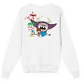 thumbnail image 3 of Foster's Home For Imaginary Friends Group Shot Crew Neck Long Sleeve White Adult Sweatshirt, 3 of 7