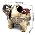 thumbnail image 2 of Metal Elephant Ashtray Zinc Alloy Windproof Ash Tray with Lid Smoking Supplies for Home Office Decoration Men Smoke Father Day Gift purple, 2 of 4