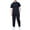 Black clothing sets for men, variant on Jessboyy Men's Summer Beach Outfits 2 Piece Fitting Short Sleeve Henley Shirts and Pants Sets Textured Solid Color Vacation Going Out Outfits White,M