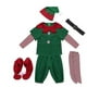 thumbnail image 3 of 90cm Disfraz de Navidad Disfraz de Elfo de Navidad para niños Cosplay Festival de Disfraces para Padres e Hijos Hombres y Mujeres Adultos Disfraz de Navidad Verde, 3 of 4