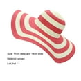 thumbnail image 3 of Yesbay Women Sun Hat Foldable Wide Brim Stripe Contrast Color Bucket Hat for Summer, 3 of 7