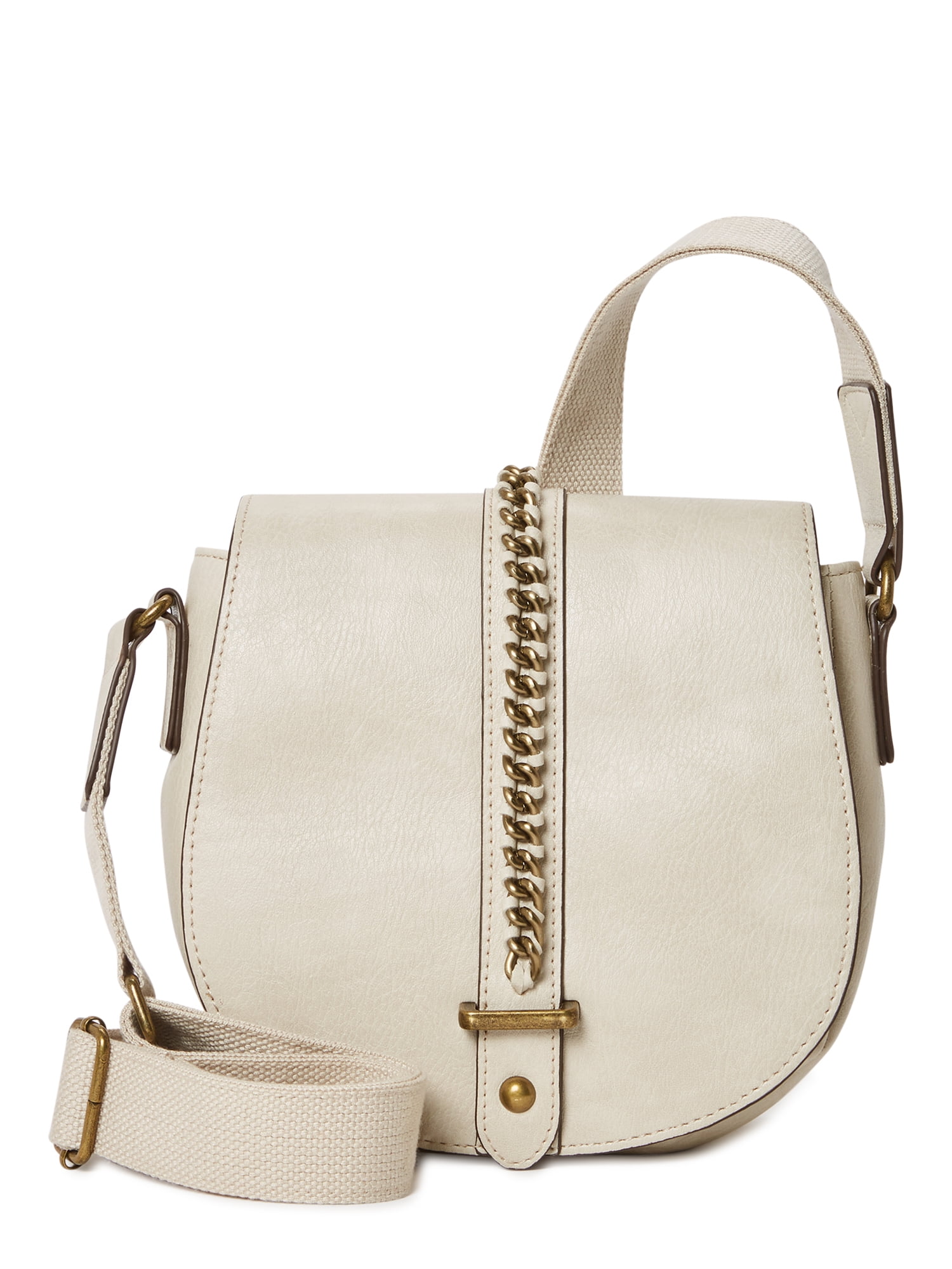 Elegant Faux Leather Gold Detail Handbag 