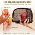 thumbnail image 6 of Pixie Menstrual Cup Kit - No Metals or Toxins - 100% Medical-Grade Silicone - Best Period Cup Starter Kit - Proven to Be What You Need to Become A Successful Cup User - Tampon Alternative, 6 of 9