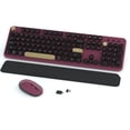 thumbnail image 1 of Combos de teclado y ratón Links9+ Retro Wireless Burgundy, 1 of 6
