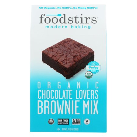 Foodstirs Chocolate Lovers Brownie Dry Baking Mix, 13.9 oz (Best Dark Chocolate Brownies)