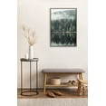 thumbnail image 6 of Kate and Laurel Sylvie Evergreen Reflections Framed Canvas Wall Art by Emiko and Mark Franzen of F2Images, 23x33 Gray, Natural Mountain Tree Landscape Art for Wall Decor, 6 of 7
