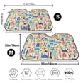 thumbnail image 3 of Uemuo Famous Places Pattern Accordion Car Windshield Sun Shade, Foldable Reflective Sun Visor for Car, Reflector Windshield Sunshade-Medium, 3 of 7