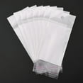 thumbnail image 2 of 200pc Rectangle Cellophane Bags White 11.8x4.6cm Unilateral Thickness: 0.1mm Inner Measure: 7.5x4.6cm Hole: 6mm, 2 of 6