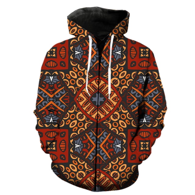 Sudadera con capucha y cremallera de estilo nacional retro para hombre, de primavera, para adolescentes, de manga larga, gran oferta 2024, informal, de moda, de gran tamaño, unisex, con estampado 3D.