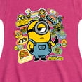 thumbnail image 3 of Despicable Me Minions - Banana Stickers - Toddler & Youth Girls Fit & Flare Dress, 3 of 4