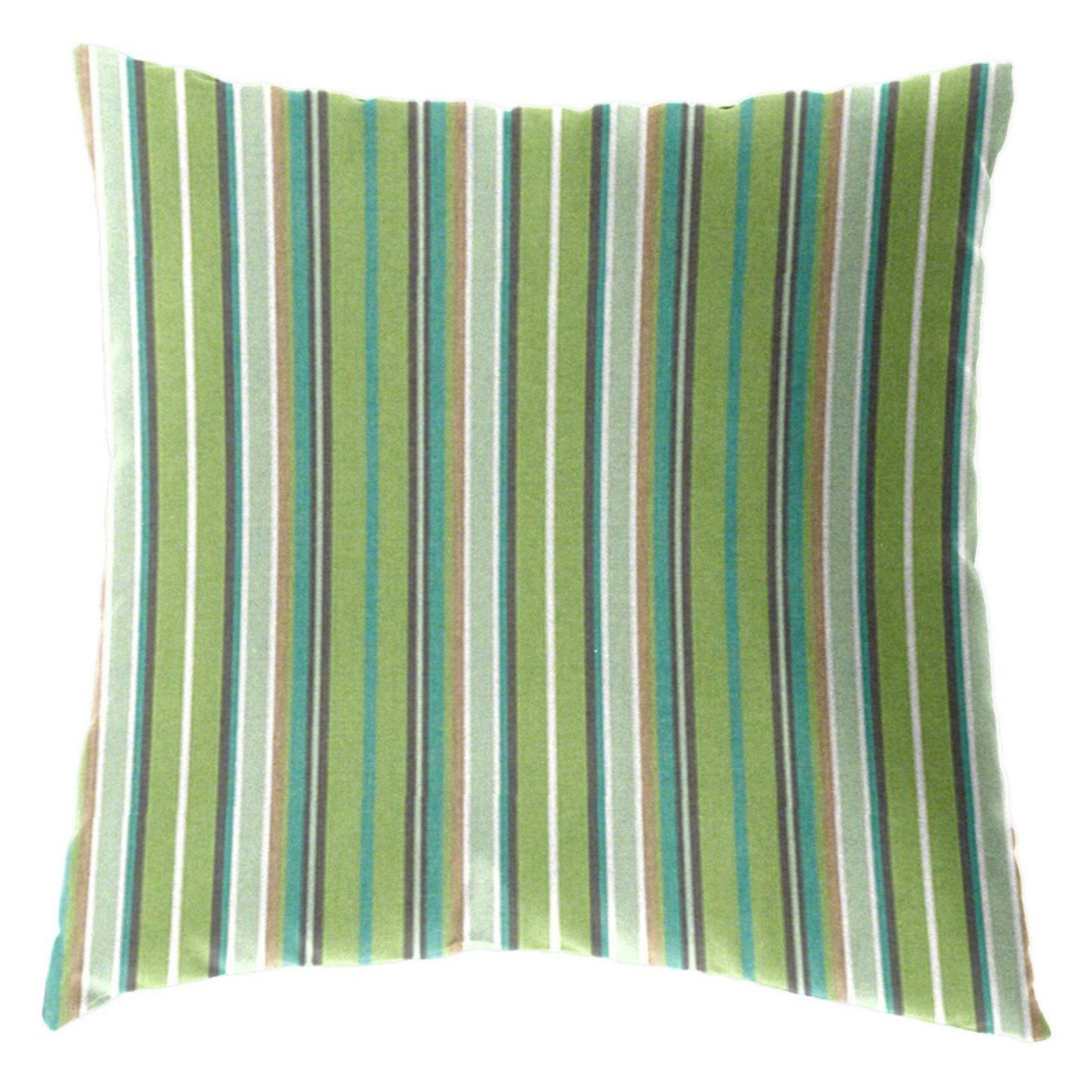 Cushion Source 17 x 17 in. Striped Sunbrella Indoor / Outdoor Throw