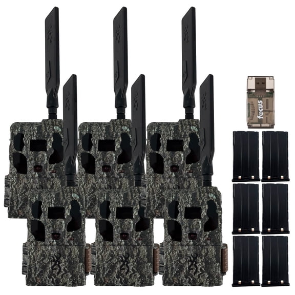 Browning Trail Camera Defender Wireless Pro Scout Max HD AI 46MP Bundle with Li-Ion Battery Power Pack and Card Reader (13 Items)