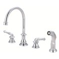 thumbnail image 1 of Just JRL-1191 Two Handle Kitchen Widespread Faucet With Spray- Polished Chrome, 1 of 1