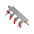 thumbnail image 4 of Divisor De Gas De 4 Vías, Distribuidor De Gas Ligero Y Fácil De Instalar De 5/16 Pulgadas Fácil De Usar Con Válvula De Retención Integrada Para Cocina Para El Hogar Para Bar Octpeak CO2 Distributor, 4 of 8
