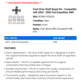 thumbnail image 2 of Front Drive Shaft Repair Kit - Compatible with 2003 - 2006 Ford Expedition 4WD - Dorman, 2 of 2