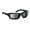 Glossy Black Frame/SharpView Gray Lens, variant on Notus Wind Blocking Padded Foam Sunglasses for Outdoors, 100% UVA + UVB Protection, Matte Black Frame/Clear Lens