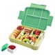 thumbnail image 1 of Delicia diaria, estructura duradera que resiste el uso diario, caja bento para niños y adultos con 6 compartimentos y caja de salsa separada, perfecta para la escuela y la oficina, sin BPA, apta para, 1 of 5