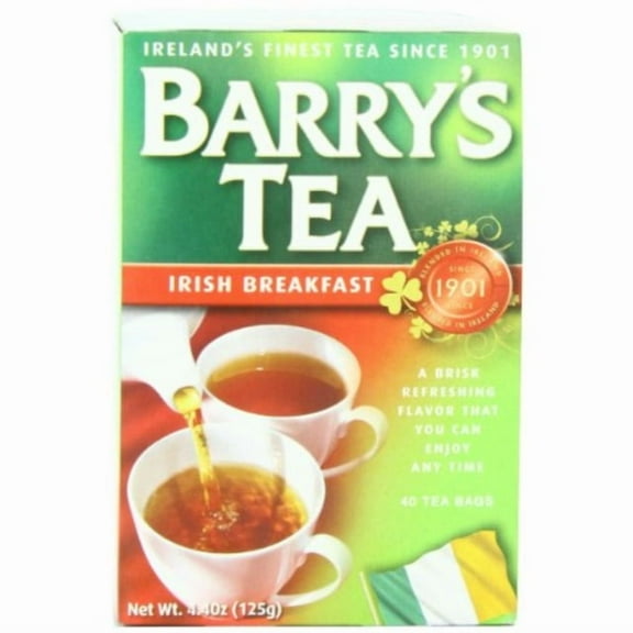 barry's tea bags, irish breakfast, 40 count