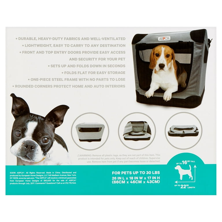 ASPCA Soft Crate Navy Small 26