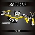 thumbnail image 2 of Attack Graphics Custom Fury Complete Bike Graphics Kit for Suzuki RMZ250 2017, 2 of 3
