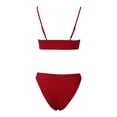 thumbnail image 5 of Afdoent Women's Bikini Sets Womens Swimwear Summer Two Piece Swimsuit Adjustable Strap Beach Bikini Vintage Swimwear, 5 of 7