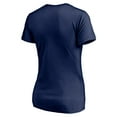 thumbnail image 3 of Women's Navy Edmonton Oilers Mascot In Bounds V-Neck T-Shirt, 3 of 3
