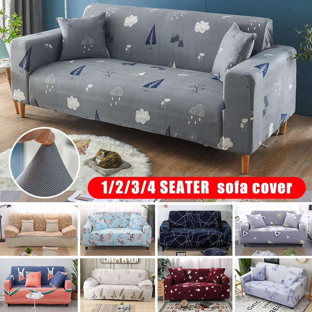1-4 Seater Covers Protector Couch Slipcover Rest Lounge Sofa Loveseat Stretch 