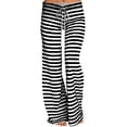 thumbnail image 4 of Sonducket Pantalones Pantalones de algodón de pierna ancha a rayas Pantalones de baile de yoga sueltos Prendas para la parte inferior del cuerpo Negro L Sonducket AP001985-08, 4 of 6