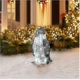thumbnail image 3 of Decoraciones navideñas de pingüino iluminadas JanHm de PVC con miniluces LED 3 piezas, 3 of 5