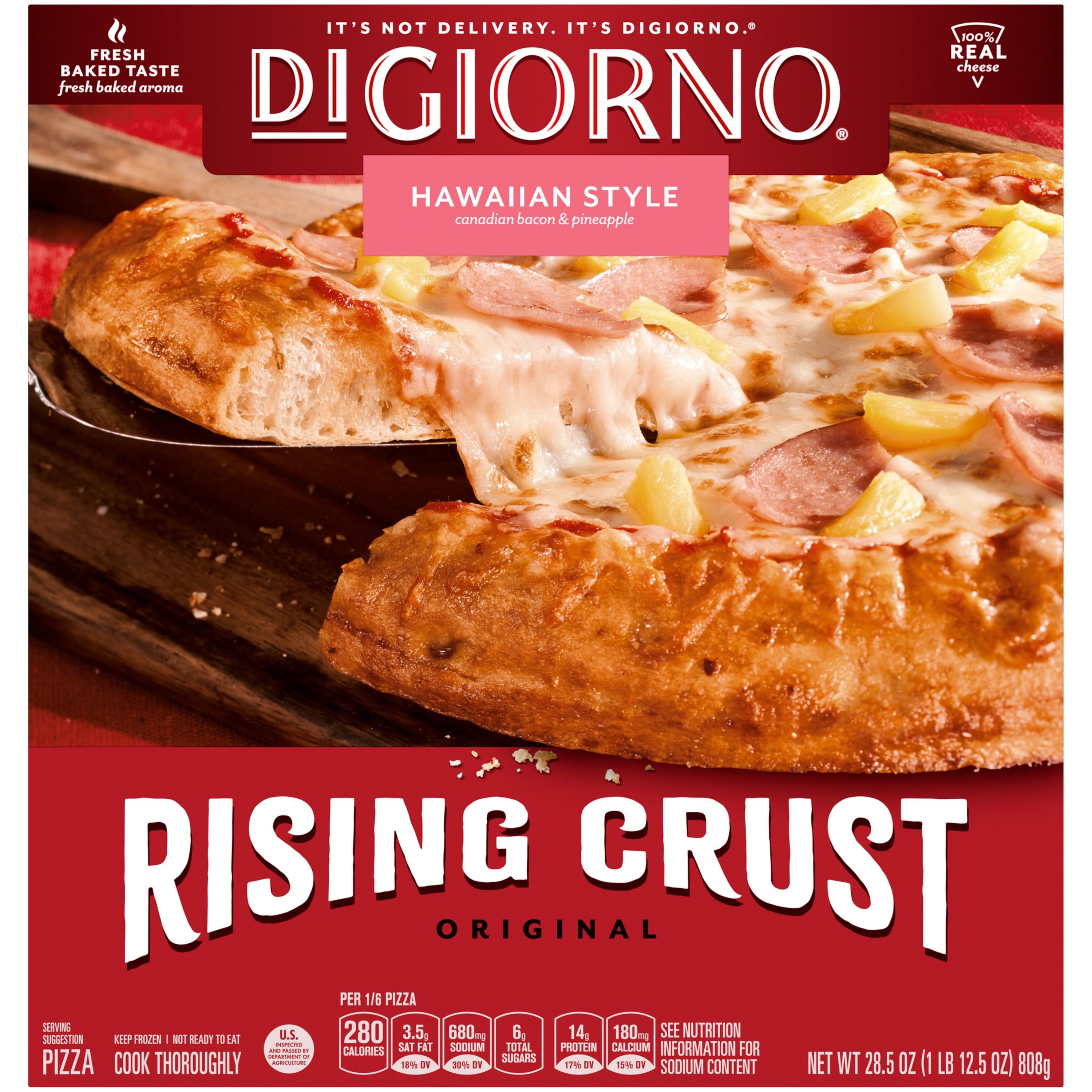 Digiorno Hawaiian Style Frozen Pizza On A Rising Crust 28 5 Oz Walmart Com Walmart Com