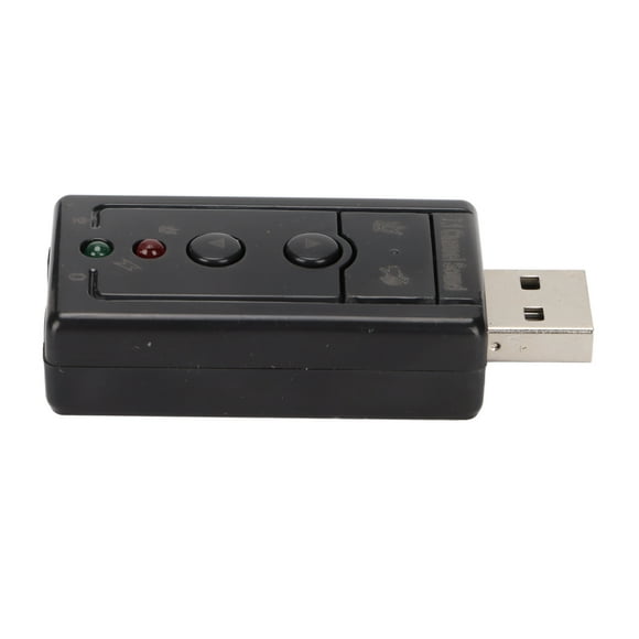 Tarjeta De Sonido 3D, Controles De Volumen Del Amplificador Interno Tarjeta De Sonido Virtual Con Puertos De Micrófono De 3,5 Mm Para Escritorio Para PC