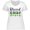 AA-White, variant on Inktastic Blessed and Lucky 4 Leaf Clovers St. Patrick's Day Women's Plus Size T-Shirt