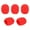 Red, variant on 5pcs Handheld Microphone Windscreens Mic Foam Covers Compatible with Standard Ball-type Microphones for KTV Karaoke DJ