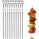 thumbnail image 1 of Pinchos para barbacoa de 16 pulgadas yeacher 10 Uds brochetas planas de Acero inoxidable reutilizables, 1 of 6