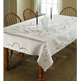 thumbnail image 4 of Sapphire Embroidered Design Tablecloth Size: 60" Round, Color: White, 4 of 4