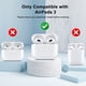 thumbnail image 4 of Aiiekz Compatible Con Airpods 3 Funda 2021 Funda De Silicona Suave Con Patrón De Corazón Dorado Para Airpods Funda De 3ª Generación Con Lindo Llavero De Mariposa Para Niñas Y Mujeres (Púrpura), 4 of 5