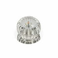 thumbnail image 2 of Crystal Ceiling Light Fixture with Warm Yellow LED, Clear Glass and Wrought Iron for Bedroom, Porch, Balcony, and Entrance Lighting, 2 of 7
