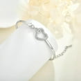 thumbnail image 3 of Sunyuer To My Daughter Forever Connected Bracelet, Infinity Forever Love Heart Bracelets You Are Always In Mine From Mom Cubic Zirconia Adjustable Inspirational Gift Jewelry, 3 of 7