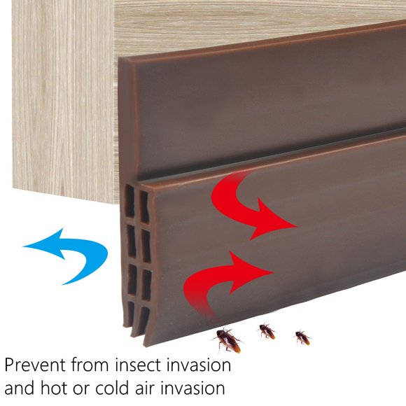 Door Seal, Rubber Seal Door Draft Stopper Door Noise Stopper Door Weatherstrip For Home