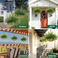thumbnail image 5 of Artificial Hanging Fern Plants, Outdoor Fake Ferns in Iron Planter, Wall Garden Decoration, Fake Hanging Basket for Home Porch Patio, 5 of 9