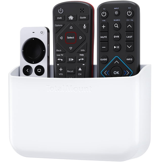 Soporte para Control Remoto TotalMount Premium Blanco Sin Perforaciones para 2-3 Controles