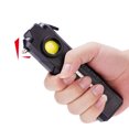 thumbnail image 3 of Luz de trabajo multifuncional, linterna de luz de inspección recargable con martillo cortador de gancho magnético con luz indicadora roja y azul para camping/reparación/emergencia [Clase de eficiencia Afortunado Sencillez, 3 of 6